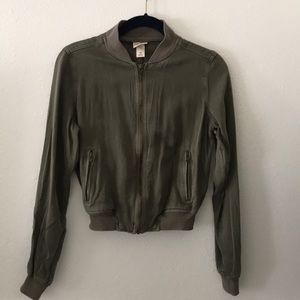 MOSSIMO Supply Co olive bomber jacket